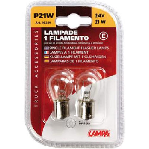 Ampoule - Eclairage Tableau De Bord 10x Ampoules stop 21W 24V P21W BA15S