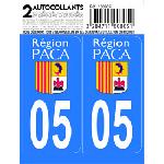 Stickers Plaques Immatriculation 10x Autocollant departement 05 - ALPES