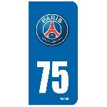 Stickers Plaques Immatriculation 10x Autocollant pour plaque immatriculation Dep 75 PSG - Paris Saint Germain