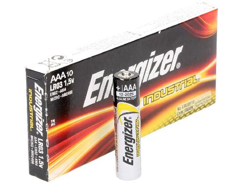 Piles 10x Piles AAA 1.5V LR03 Industrial Energizer micro LR03Dp10 MN2400