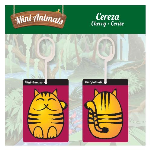 Desodorisant Auto - Parfum Auto 12x Desodorisant Mini Animals Cerise