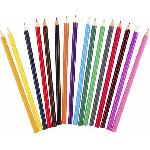 Crayon De Couleur - Craie Grasse 12x Trousse crayon avec 16 couleurs