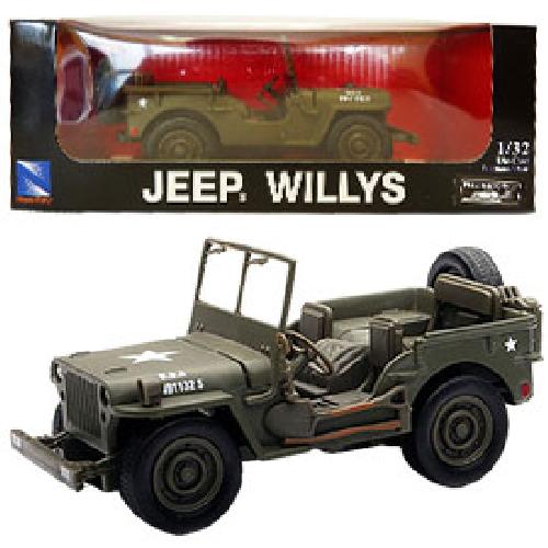Vehicule Miniature Assemble - Engin Terrestre Miniature Assemble 12x Voiture Jeep Willys metal 132 -assortiment