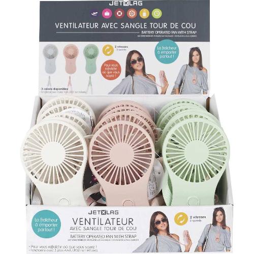 18x Ventilateur a piles avec dragonne - archives