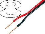 Cable de Haut-Parleurs 1m de Cable de haut parleurs- 2x2.5mm2 noir et rouge