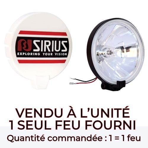Phares - Feux - Repetiteur Lateral - Clignotants - Centrale Clignotante -  Bloc Feu Arriere - Optique De Phare - Eclairage De Pl 1x Feu de route rond longue portee H3 E4 12V 55W diam. 184mm Sirius