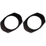 2 Adaptateurs HP compatible avec Jeep Grd Cherokee 165mm AV AR Bois MDF