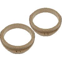 2 Adaptateurs HP compatible avec Opel Astra Calibra Omega 165mm AV Bois MDF impregne verni