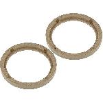 2 Adaptateurs HP compatible avec Renault Clio 98-05 165mm Bois MDF impregnes vernis