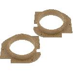 2 Adaptateurs HP compatible avec Skoda Octavia 96-04 165mm Bois MDF impregnes vernis