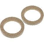 2 Adaptateurs HP Universels 100mm Bois MDF impregnes vernis