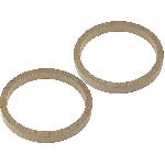 2 Adaptateurs HP Universels 165mm Epaisseur 18mm Bois MDF impregnes vernis