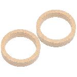 2 Adaptateurs HP Universels Bois MDF 165mm Epaisseur 36mm Diametre 177mm