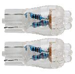 Ampoules Wedgebase - Veilleuses 2 Ampoules 4 LEDs T10 Wedgebase - 12V - Blanc