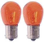 2 Ampoules BA15S - 12V 21W - Eclairage orange