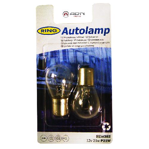 Ampoules BA 12V 2 Ampoules BA15S - 12V 21W SCC - Feux Stop P21W