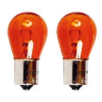 2 Ampoules BAu15S - 12V - 21W - Eclairage Orange - plots decales - Clignotants