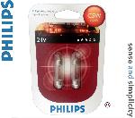 Ampoule - Eclairage Tableau De Bord 2 ampoules C5W - 24V - 36mm - Philips - Homologue