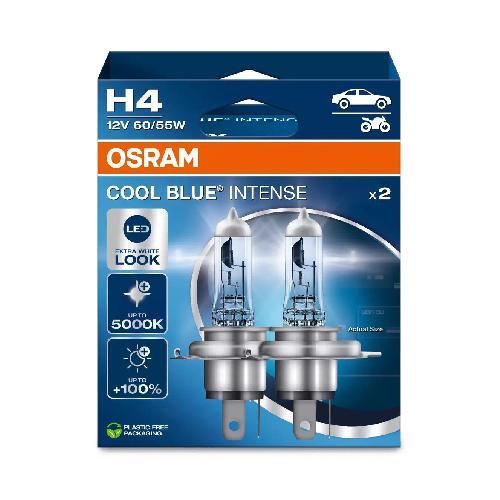 Ampoules H4 12V 2 Ampoules Cool Blue Intense H4 12V Eco Packaging