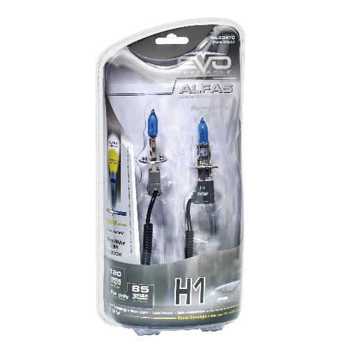 Ampoules H1 12V 2 Ampoules H1 Alfas Maximum Intensity 6000K 85-120W - EvoFormance