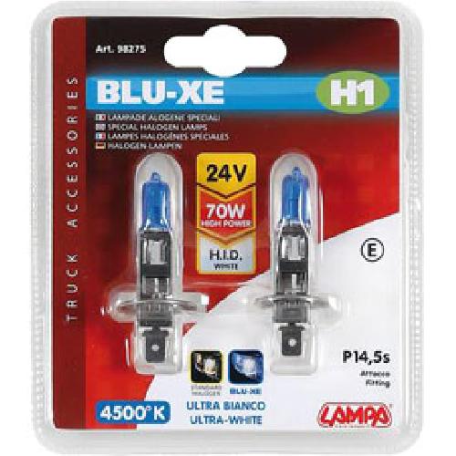 Ampoule - Eclairage Tableau De Bord 2 Ampoules H1 effet Xenon Blu-XE 24V 70W