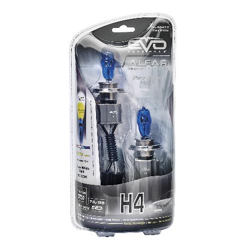 Ampoules H4 12V 2 Ampoules H4 Alfas Maximum Intensity 6000K 7585W 110-120W - EvoFormance