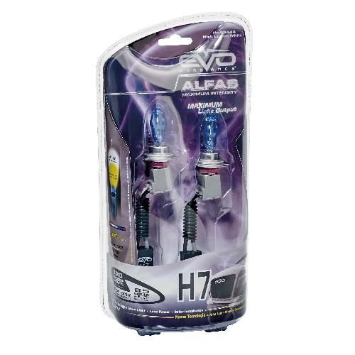 Ampoules H7 12V 2 Ampoules H7 Alfas Maximum Intensity 4300K 85W compatible avec 120W - EvoFormance