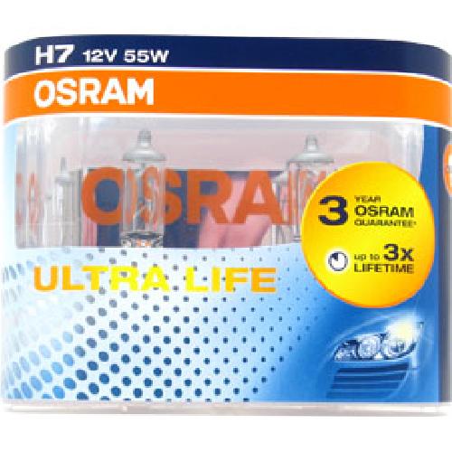 Ampoules H7 12V 2 ampoules H7 Ultra Life 12V 55W