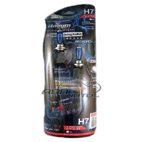 Ampoules H7 12V 2 Ampoules Helium - H7 12V 100W 5500K - PX26D