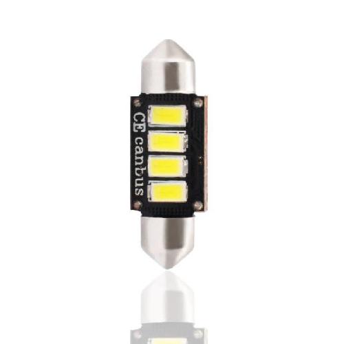 Ampoules Wedgebase - Veilleuses 2 Ampoules LED Canbus C5W 12V 2.3W 36mm Blanc