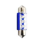 Ampoules Wedgebase - Veilleuses 2 Ampoules LED - Navette C5W - 12 V - 0.40 W - 36 mm - Bleue