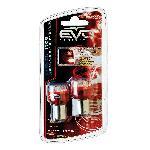 Ampoules BA 12V 2 Ampoules Led Stop et position 1 Plot Rouge - EvoFormance 12V BA15S