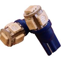 2 Ampoules LED T10 12V 1.2W Bleu 2 Ampoules LED T10 12V 1.2W Bleu