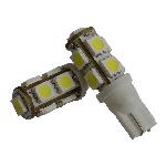 2 Ampoules LED T10 12V 1.9W Blanc