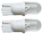 Ampoules Wedgebase - Veilleuses 2 Ampoules LED T10 Wedgebase - 12V - Feux de position - Blanc