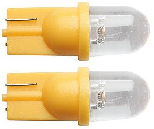 Ampoules Wedgebase - Veilleuses 2 Ampoules LED T10 Wedgebase - 12V - Feux de position - Orange
