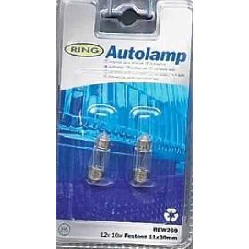 Ampoules Wedgebase - Veilleuses 2 Ampoules Navettes 12V 10W 11x30mm S8.5d REW269