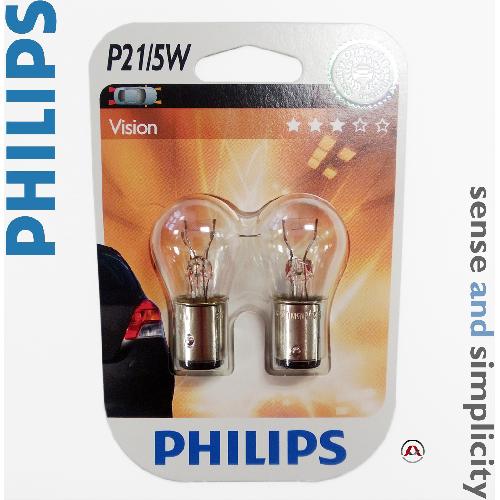 Ampoules BA 12V 2 ampoules P21-5W - BAY15D - Vision