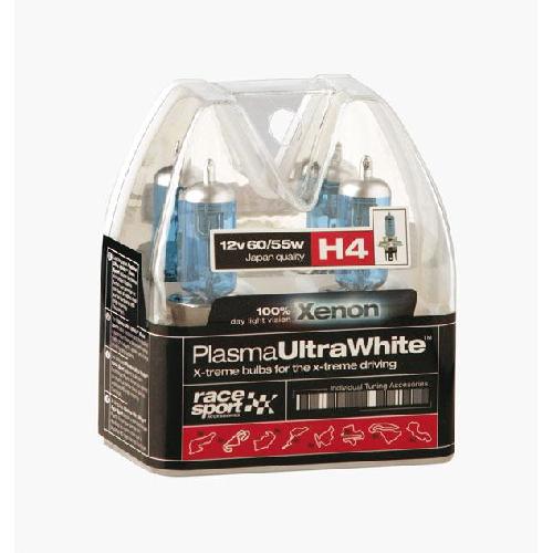 Ampoules H4 12V 2 Ampoules Plasma Ultra White - H4 12V 60-65W 4100K - P43T