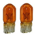 2 Ampoules T10 - 12V - 5W - Wedgebase - W2.1w9.5D - Orange