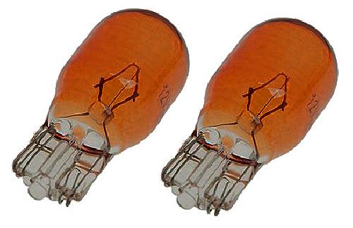 Ampoules Wedgebase - Veilleuses 2 Ampoules T10 - 12V - 5W - Wedgebase - W2.1w9.5D - Orange