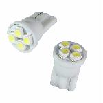 Ampoules Wedgebase - Veilleuses 2 ampoules T10 4 LEDs SMD3528 eclairage blanc