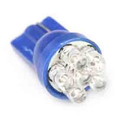 Ampoules Wedgebase - Veilleuses 2 Ampoules -T10- 6 LEDS - Eclairage bleu
