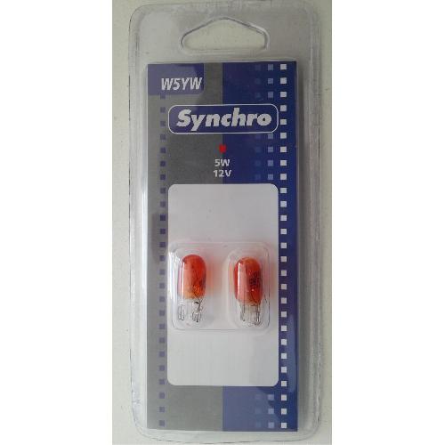Ampoules Wedgebase - Veilleuses 2 ampoules T10 - W5YW - 12V 5W