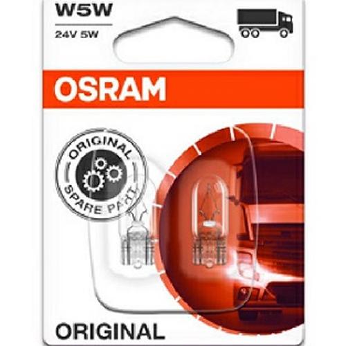 Ampoules 24V 2 ampoules W5W 24V OSRAM