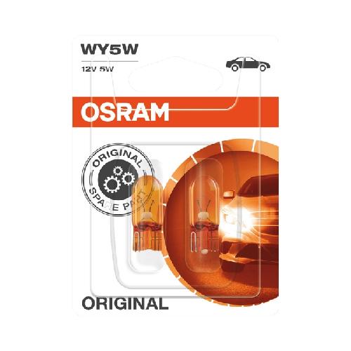 Ampoules Wedgebase - Veilleuses 2 ampoules WY5W OSRAM 12V 5W x10