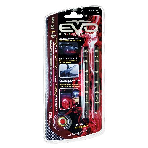 Neons Leds & lumieres 2 Bandes Led Ultrabright Rouge 10CM - EvoFormance