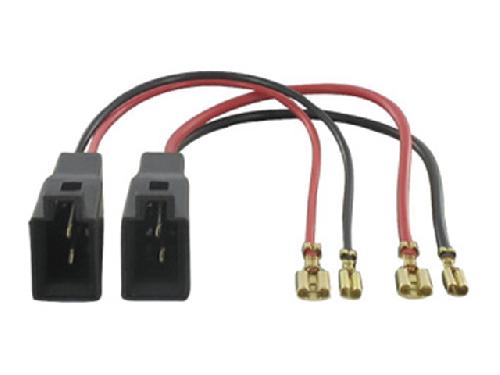 Cables Adaptateurs HP 2 Cables adaptateurs haut-parleur compatible avec Audi Ford Landrover Mercedes Opel Renault Seat Skoda VW