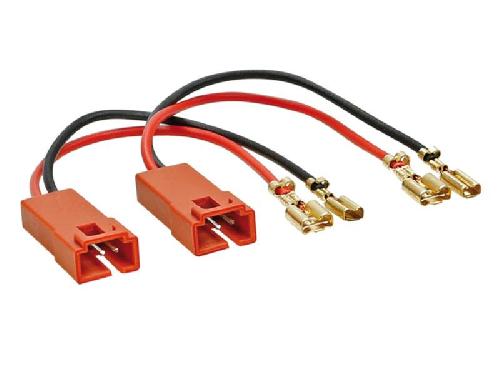 Cables Adaptateurs HP 2 Cables adaptateurs haut-parleur compatible avec Fiat Ducato Multipla Punto 2 Scudo Citroen 99 - Peugeot 307