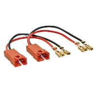 2 Cables adaptateurs haut-parleur compatible avec Fiat Peugeot Citroen 99-06